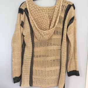 Boho crochet sweater sweatshirt
